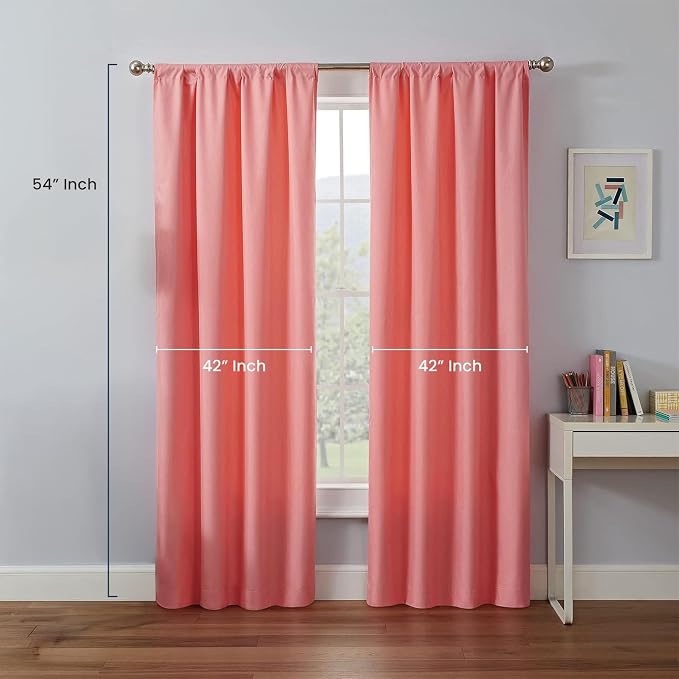 ECLIPSE Kendall Modern Blackout Thermal Rod Pocket Window Curtain - Image 3