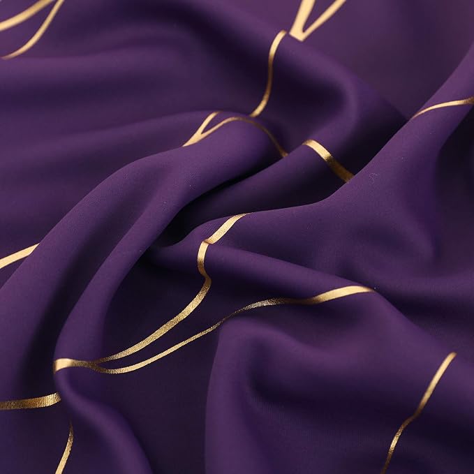 Deconovo Curtains for Living Room, Pattern Blackout Curtains 63 Inches Long | - Image 7
