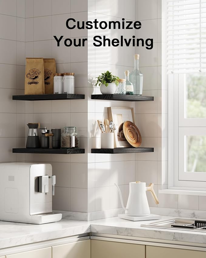 Amada Paulownia Wood Floating Shelves - Image 8