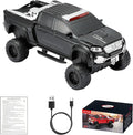 WSTER WS-X65 Pickup Truck Replica Bluetooth Speaker – HD Sound, FM Radio, TWS Stereo, LED Party Lights, USB/TF Playback, Built-in Mic – Cool Portable Car Design Speaker for Outdoors & Home (Black)