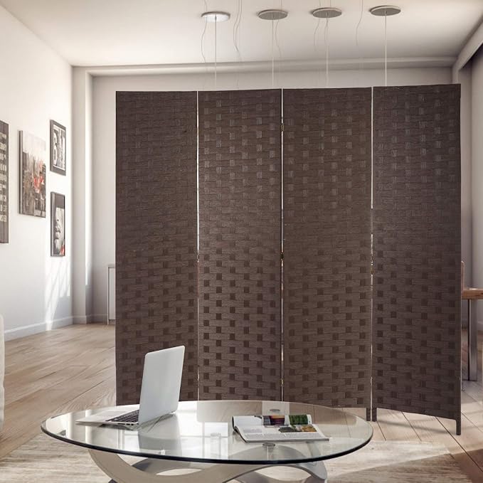 Room Dividers and Folding Privacy Screens 4 Panel 6 ft Foldable Portable Room - Image 3