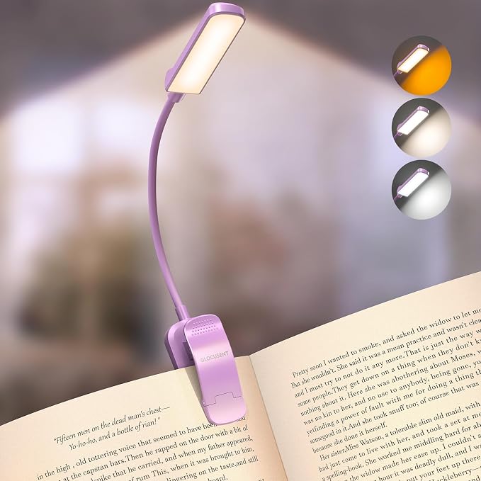 Glocusent 13 LED Book Lights for Reading at Night, Gifts for Book Lovers | by GLOCUSENT