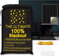Blackout Curtains 100% Blackout Blinds Window Cover Portable Shades 157x57” | by RUseeN