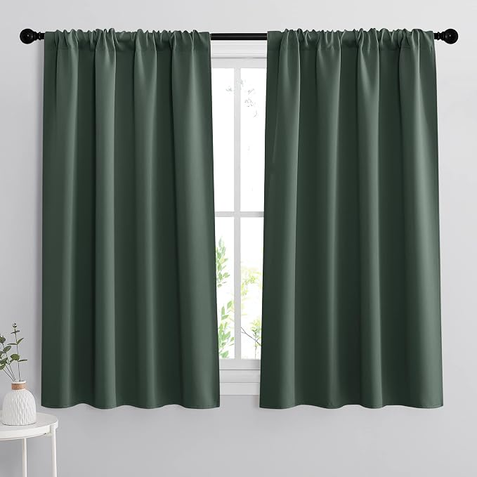 RYB HOME Small Window Curtains 45 inches Length by RYBHOME