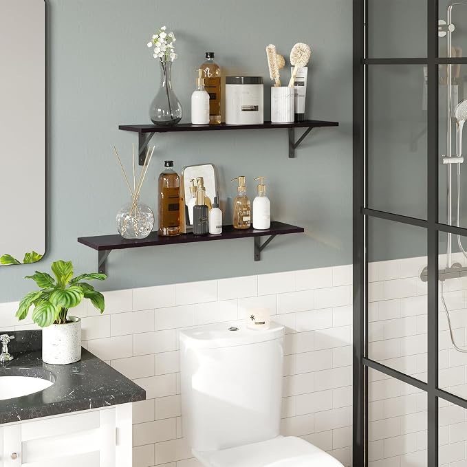 Wall Shelves, 23.6" Long Floating Shelves - Image 5