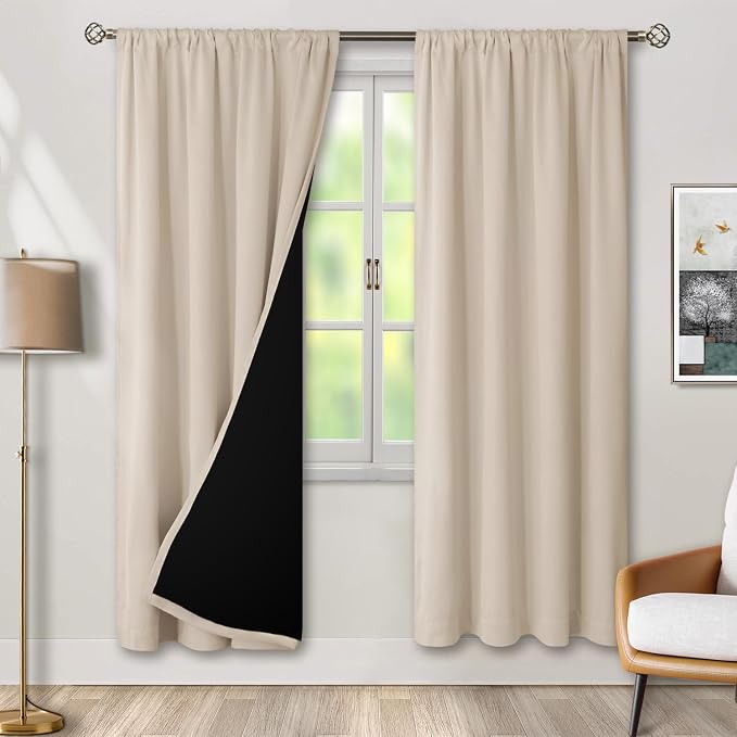 BGment Champagne Blackout Curtains by BGment
