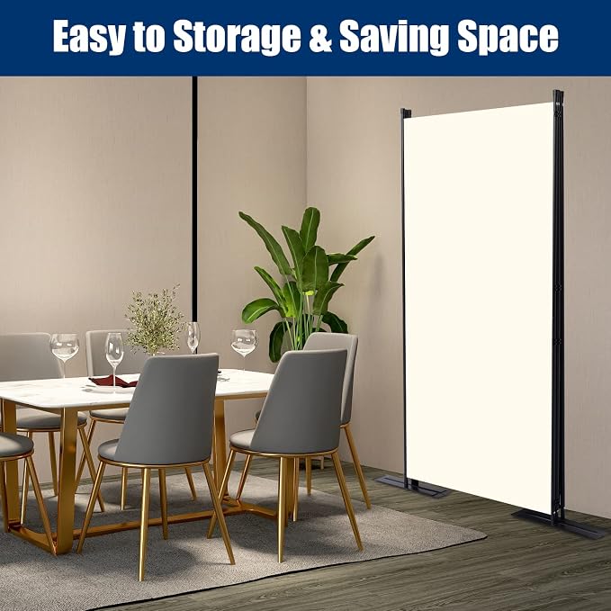 Room Divider 3 Panel-102''Wide, 6FT Room Dividers and Folding Privacy Screen | - Image 4