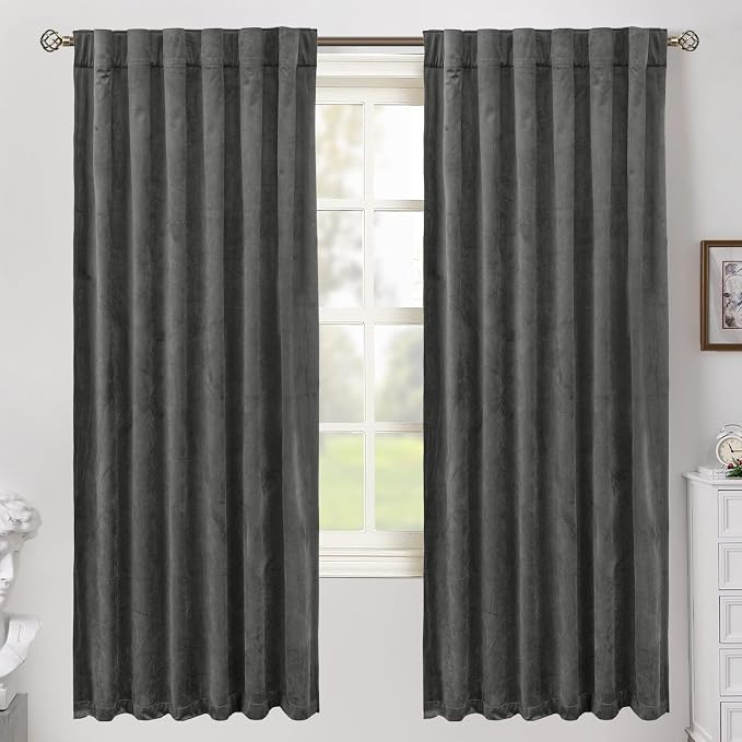 BGment Velvet Blackout Curtains 72 Inch Length by BGment