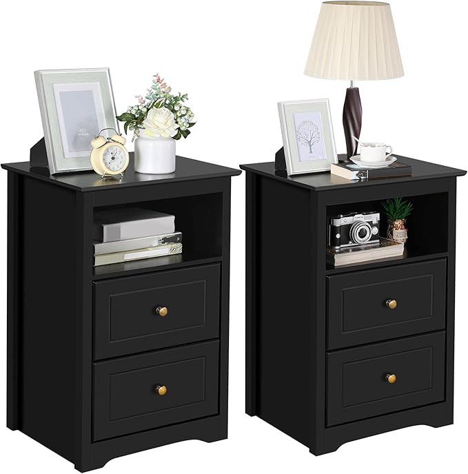Yaheetech Tall Nightstands Set of 2 by Unknown