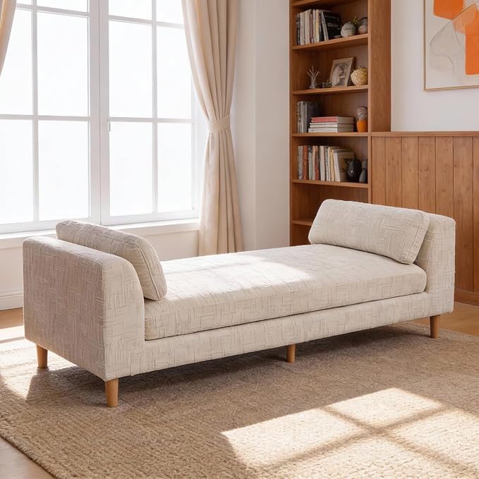 Aoiy & Wifon 83.1" W End of Bed Bench King Size, Oversized Window Bench Seat by AoiyWifon