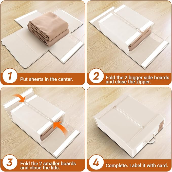 StorageTastic Bed Sheet Closet Organizers and Storage Under Bed Storage | - Image 4