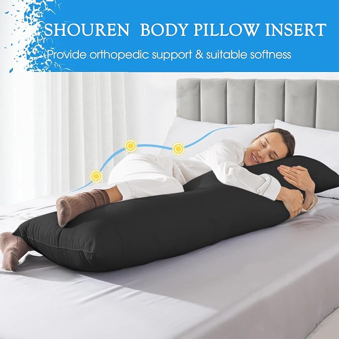SHOUREN Large Body Pillow, Long Bed Pillow - Image 4
