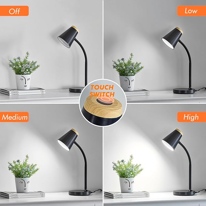 EJIAXIN Desk Lamp for College Dorm Room - Image 2