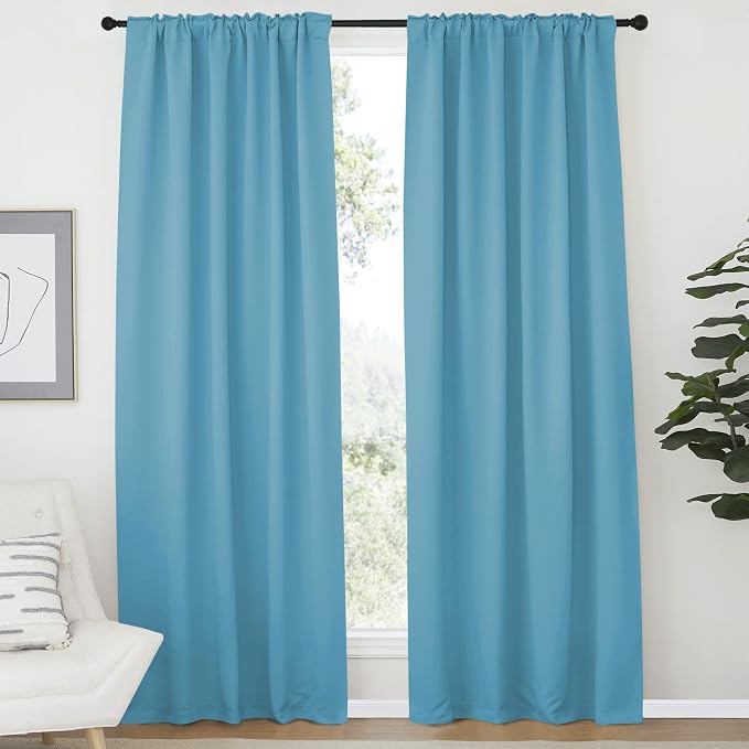NICETOWN Window Treatment Solid Blackout Curtains - Image 2