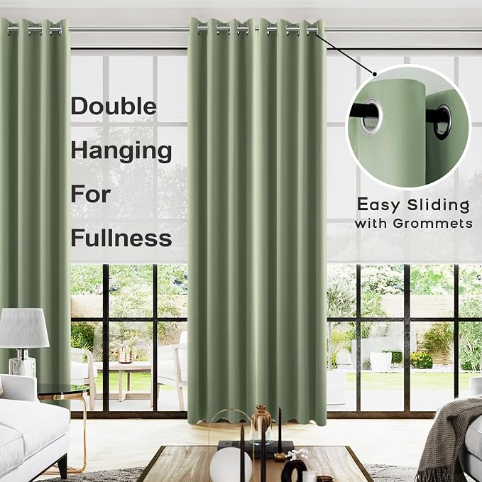 KOUFALL Retro Vintage Curtains for Bedroom - Image 2