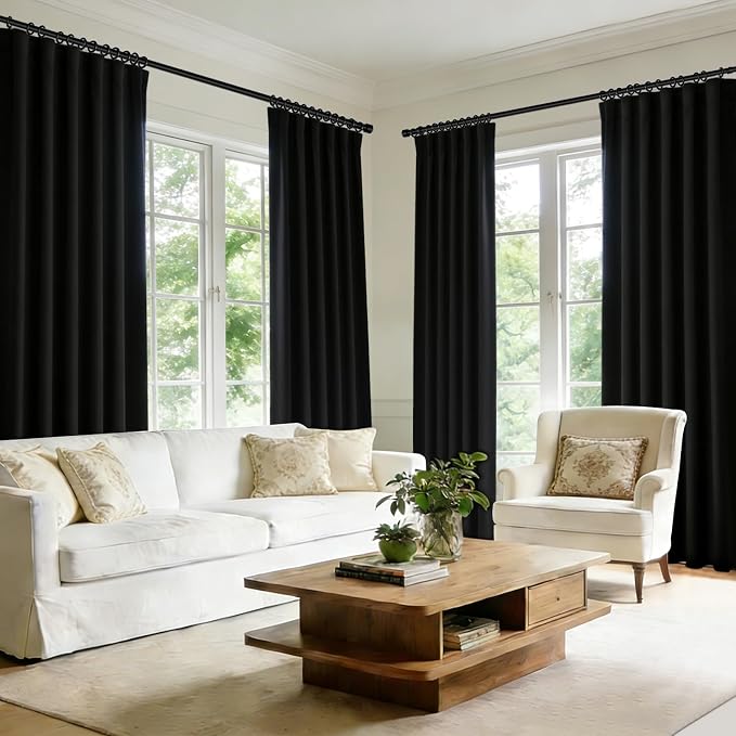 Room Divider Blackout Curtain Track Curtains Wall Dividers Panels Screen - Image 6