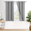 XWZO Full Shading Blackout Curtains 45 Inches Length by XWZO