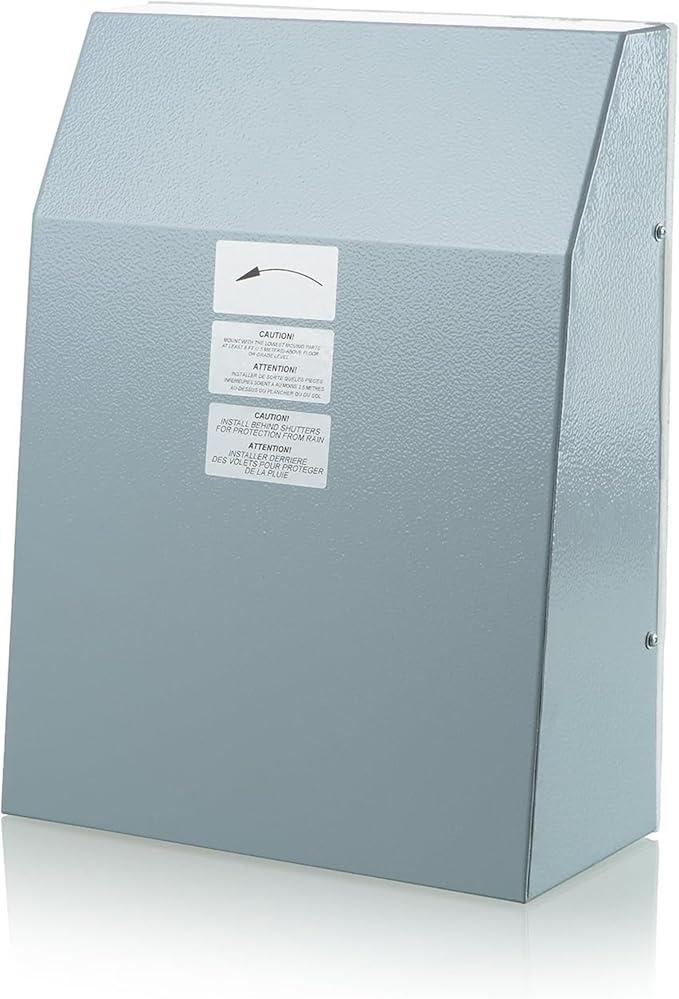 VENTS-US VCN 125 - Wall Mounted Outdoor Exhaust Ventilation Fan Compatible with 5 Inch Duct Diameter - 248 CFM