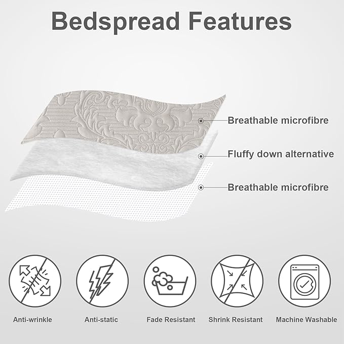 Hansleep Cream Quilt Calking Size - Image 3