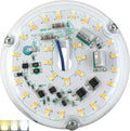 HAOLEDI 4'' 20W LED Ceiling Fan Light Retrofit Kit, Ceiling Light Replacement, LED Flush Mount Ceiling Light, 2400LM, 3CCT 3000K 4500K 5000K,120V, ETL Listed Dimmable CRI90 (3CCT)