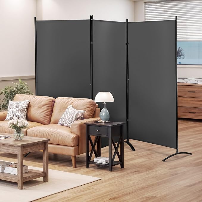 ZENY Room Divider, 3 Panel Folding Privacy Screens, Freestanding Room Divider - Image 9