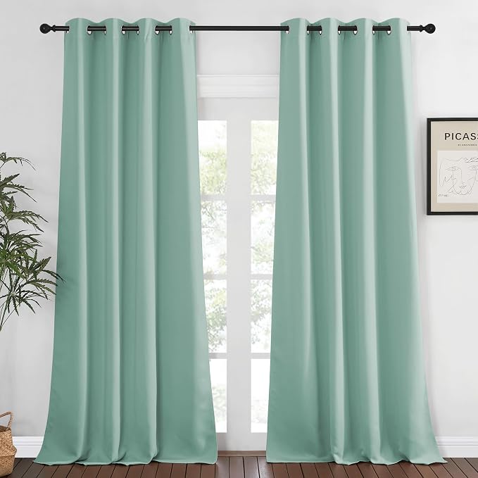 NICETOWN Bedroom Curtain Room Darkening Drapery 102 inches Length by NICETOWN
