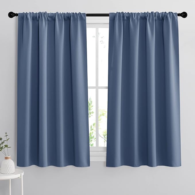 RYB HOME Small Window Curtains 45 inches Length by RYBHOME