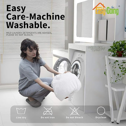 Easy-Going 6 Pieces Recliner Loveseat Stretch Sofa Slipcover Sofa Cover Furniture Protector Couch Soft with Elastic Bottom Kids, Spandex Jacquard Fabric Small Checks Snow White