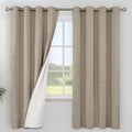 YoungsTex Burlap Linen 100% Blackout Curtains 68 Inch Length by YoungsTex