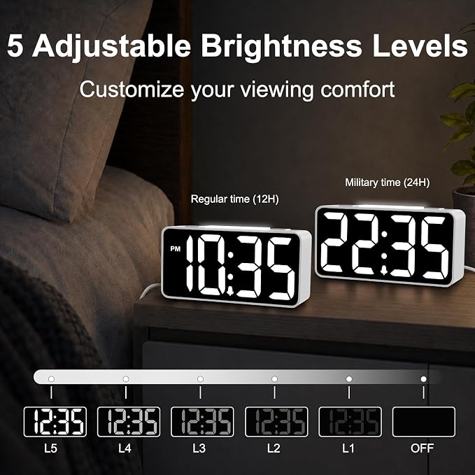 DreamSky Small Digital Alarm Clock - Image 5