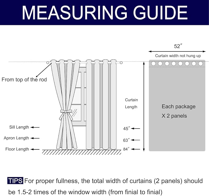DWCN Blackout Curtains for Bedroom - Image 2