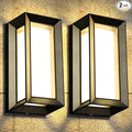 ledmo Outdoor Wall Light 1800Lm Modern Outdoor Porch Light 3000K Bright Lighting Black Exterior Lighting Fixture Waterproof Christmas Fixture for House,Patio,Garage,Backyard,Hallway（2 Pack