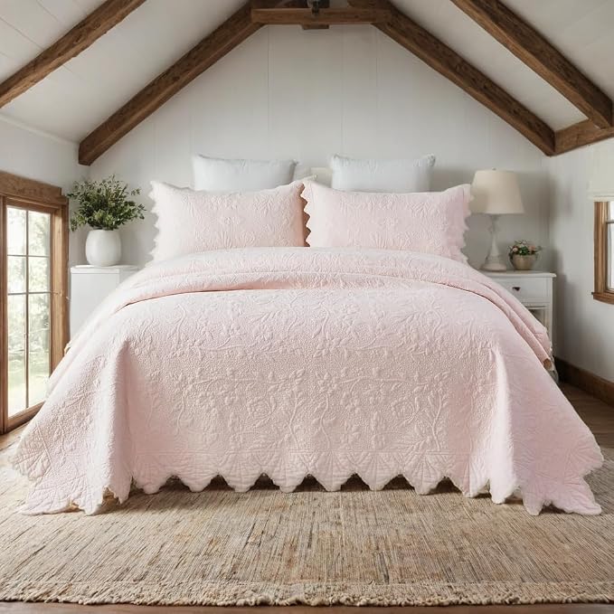 Brandream Luxury Cotton Quilt Set King Size - Image 2