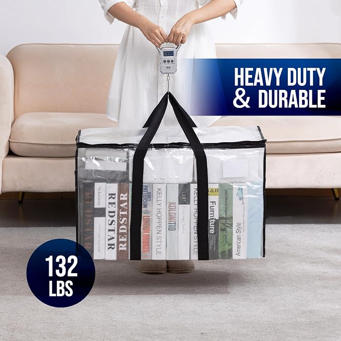 TAILI 6 Pack Clear Extra Large Moving Bags, Storage Bag - Image 7