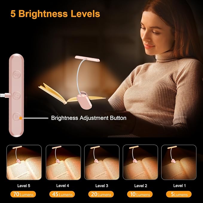 Gritin Rechargeable Book Light for Reading in Bed - Image 2