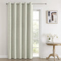 Joydeco Blackout Room Divider Curtains, Extra Wide Light Beige Sliding Door by JOYDECO