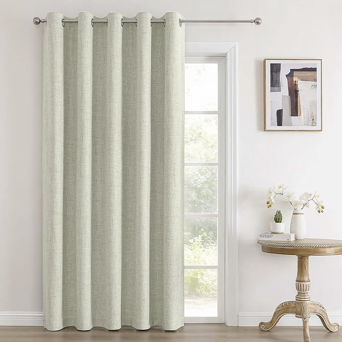 Joydeco Blackout Room Divider Curtains, Extra Wide Sliding Door Drapes Living by JOYDECO