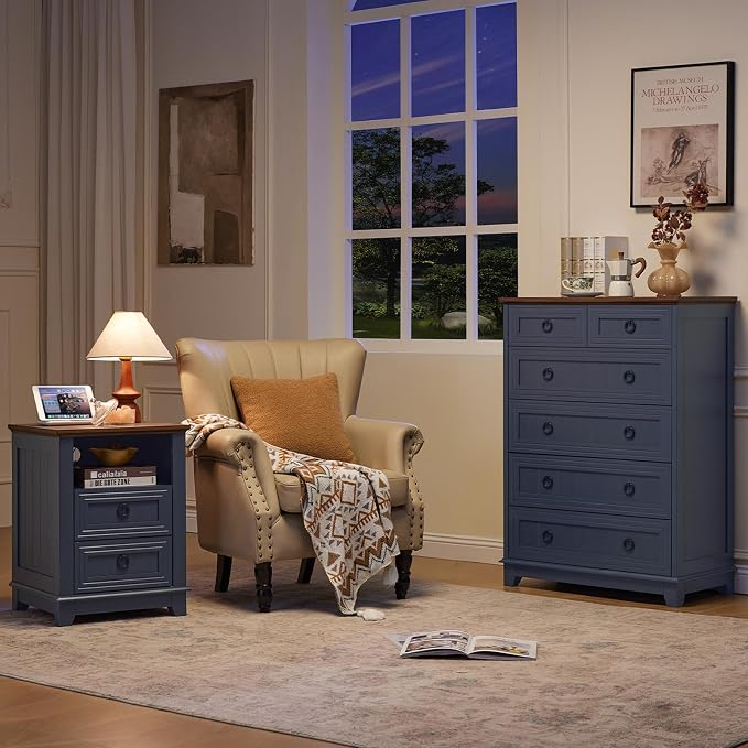 Joaxswe Farmhouse 6 Drawer Dresser - Image 8