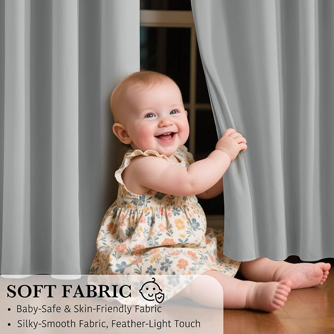 RYB HOME 100% Blackout Curtains - Image 7