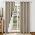 YoungsTex Taupe Linen 100% Blackout Curtains by YoungsTex