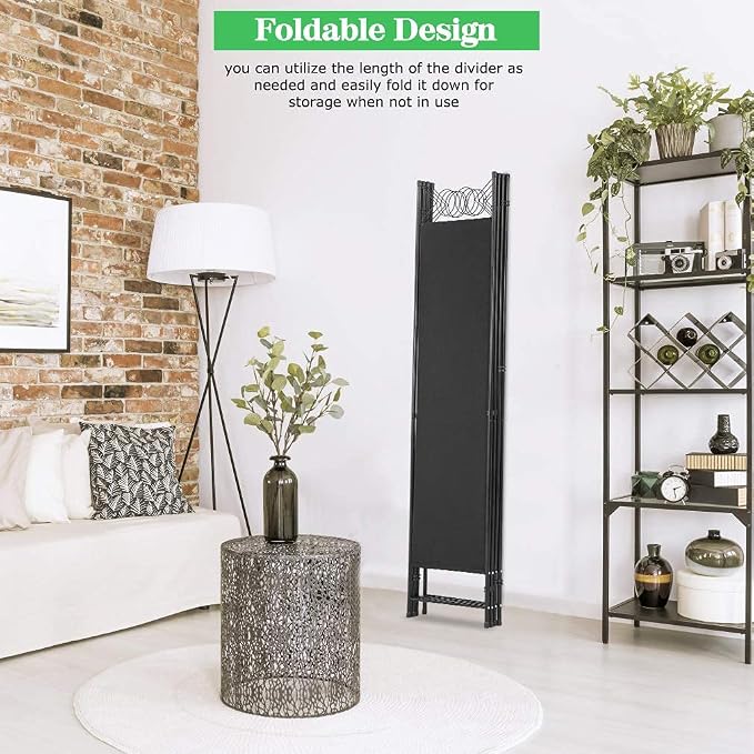 PayLessHere 4-Panel Folding Room Divider | 6ft, Living Room - Image 4