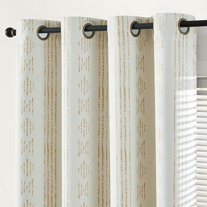jinchan 95% Blackout Boho Curtains 84 Inch Longes - Image 2