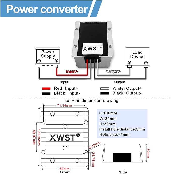 DC DC 12V to 19V 28A Step-up Module,Boost Converter 9V-13V to 19V Voltage Regulator,Waterproof Power Adapt 532W 19V Volt Transformer Module (12V to 19V 28A)