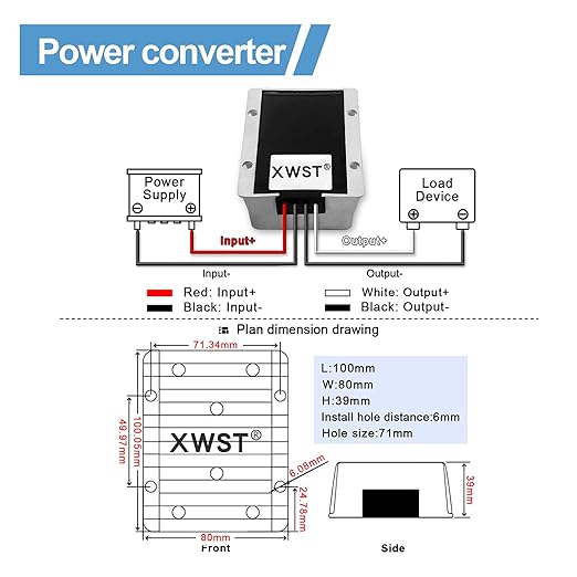 DC DC Stabilizer 9V-36V to 24V Boost Buck Converter 20A 360W Waterproof Power Supply Auto Step Up Down Voltage Regulator 24V Volt Transformer Module