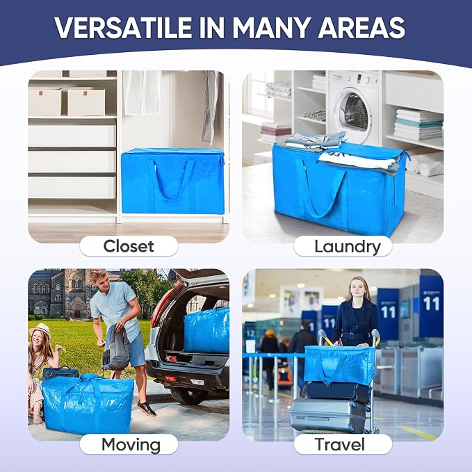 TICONN 4 Pack Extra Large Moving Bags Heavy Duty - Image 9
