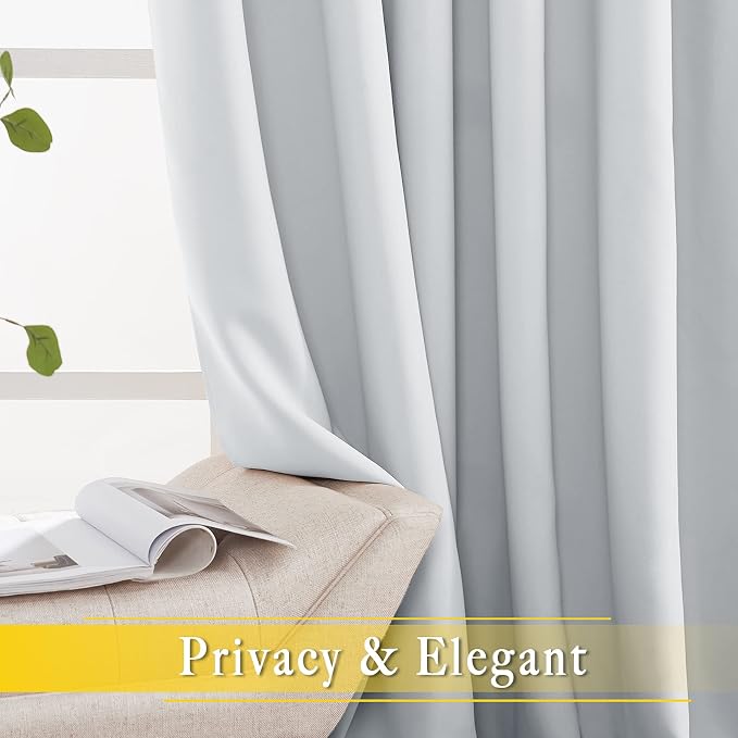 NICETOWN Patio Door Curtain Room Darkening Drapes, Grommet Light & Heat - Image 6