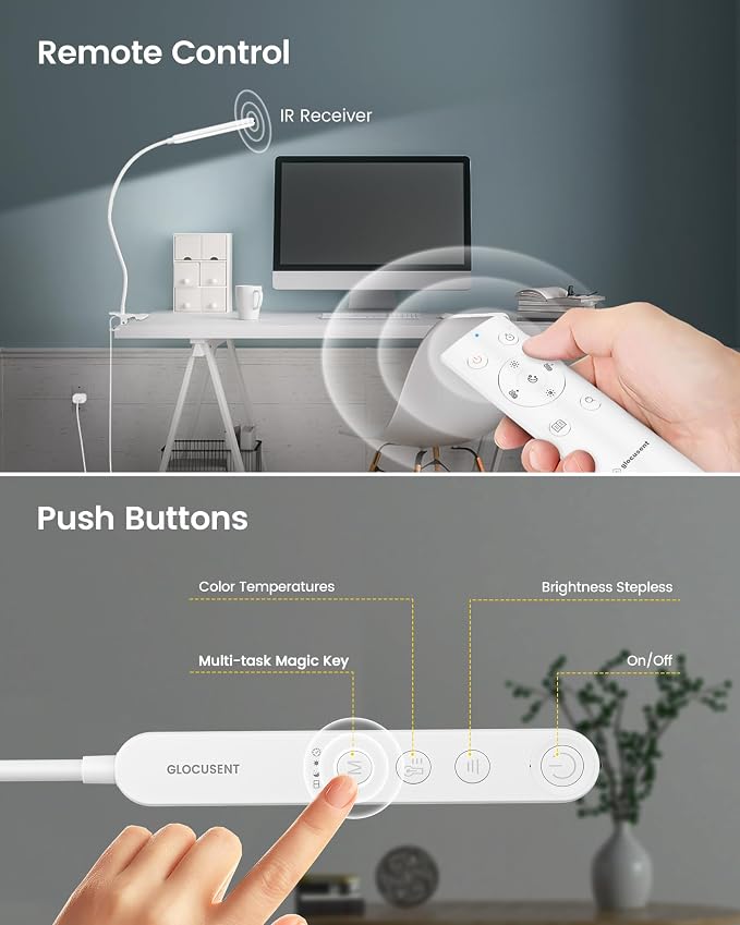 Glocusent 38 LED Clip On Light, 5W Eye Caring Book Lights - Image 5