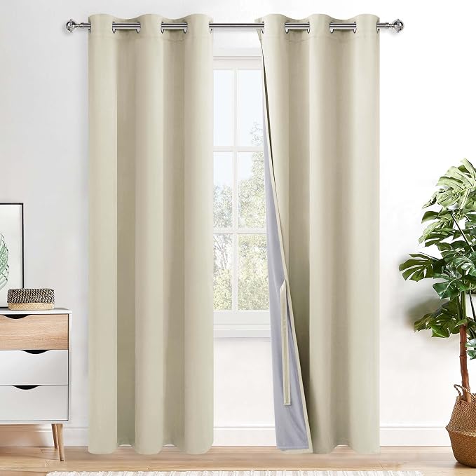 XWZO 100% Blackout Curtain Panels by XWZO