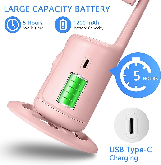 Auto Face Tracking Tripod, 360° Rotation Face Body Phone Camera Mount Smart Shooting Phone Tracking Holder with Remote,No App, Gesture Control,Smart Shooting Holder for Vlog, Streaming,Tiktok-Pink