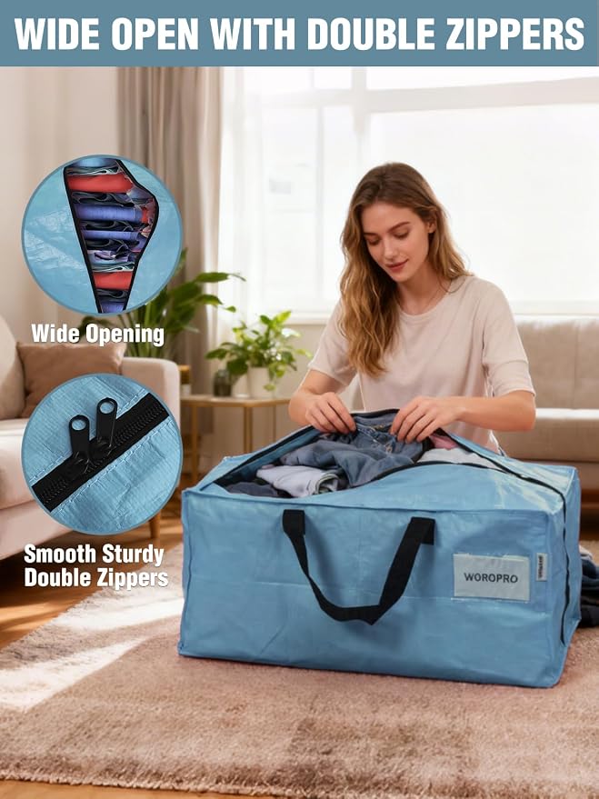 WORKPRO 8 Pack Extra Large Moving Bags - Image 6
